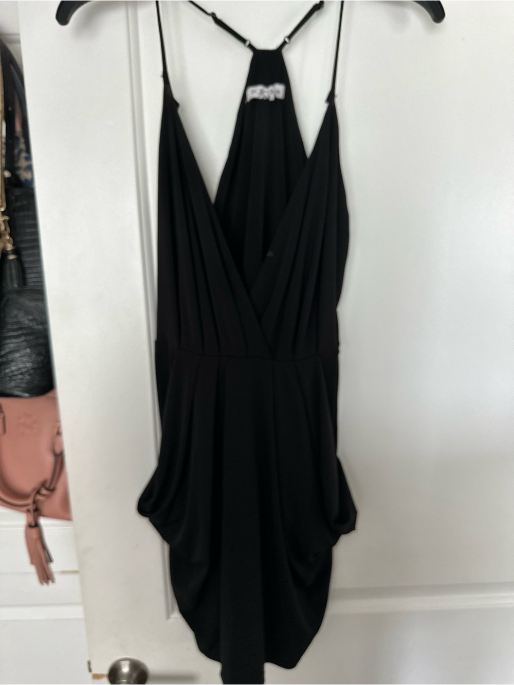 BCBGeneration Black Sleeveless Halter Mini Dress